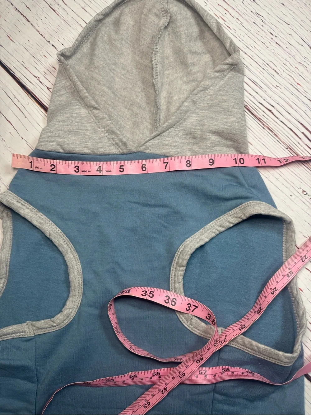Play On! XXL Dog Hoodie Shirt “Wake Up and Be Awesome” Blue Gray Pet Apparel